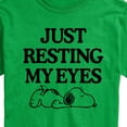 thumbnail image 3 of Peanuts - Resting My Eyes Snoopy - Men's Short Sleeve Graphic T-Shirt, 3 of 6