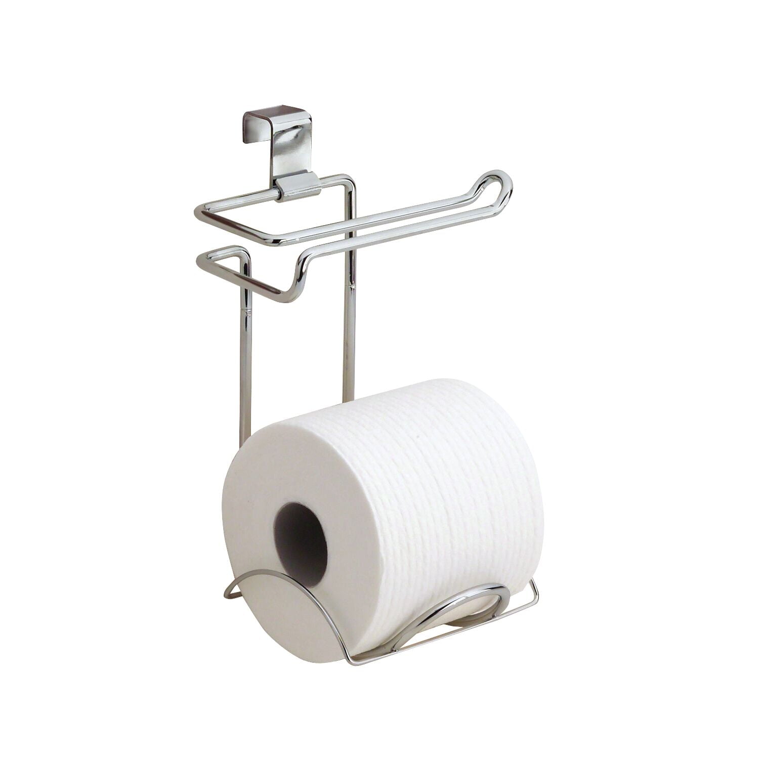 Chrome Toilet Tissue Paper Roll Holder Dispenser, Over The Tank Two Slot  Tissue Organizer, 1 unit - Kroger