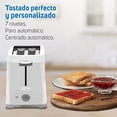thumbnail image 4 of Tostador de 2 rebanadas Taurus Sagitario Blanco con Gris, 4 of 5