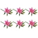 thumbnail image 1 of Flores artificiales Matsuzay decorativas 6 Piezas de lirio Rosa oscuro lavables, 1 of 6