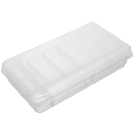 MLINS Fishing Gear Container Storage Organizer Boxes Bins Tackle Transparent