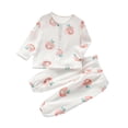 thumbnail image 1 of Odeerbi 6M-8Y Niños Niñas Suave Pijamas Manga Larga Tops Pantalones Conjunto Suave Impreso Ropa de Dormir Primavera Verano Dos Piezas Pijama Conjuntos, 1 of 3