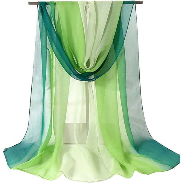 Bufanda de gasa para mujer, ligera, de moda, transparente, tipo chal, F178958