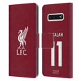 thumbnail image 1 of Head Case Designs Officially Licensed Liverpool Football Club 2022/23 Players Home Kit Mohamed Salah Leather Book Wallet Case Cover Compatible with Samsung Galaxy S10, 1 of 6