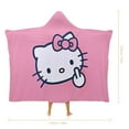 thumbnail image 2 of Hello Kitty Blanket Hoodie, Wearable Blanket, Cloak Hooded Throw Blanket, Soft Warm Fluffy Blankets for Bed Couch Sofa, 2 of 8