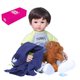 thumbnail image 1 of Muñeca renacida Decdeal Muñeca Reborn de 24 pulgadas, muñecas realistas para acompañar a bebés, vinilo de silicona y cuerpo de algodón, regalos para niños pequeños con abrigo azul marino y juguete de Decdeal Muñeca renacida, 1 of 6