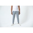 thumbnail image 4 of RiverBlue Men's Steel Grey Fleece Jogger Sweatpants with Zipper Pockets, Elastic Hemmed Cuff Bottoms and Rope Cord Drawstring,, 4 of 8