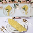 thumbnail image 3 of Yellow Botanical Cloth Napkins, Vintage Floral Plants Branch Washable and Reusable Dinner Napkins Set of 4, Table Napkin for Kitchen Party Birthday Wedding Hotel Housewarming 20"x20", 3 of 9