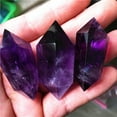 thumbnail image 3 of 3PCS Natural Purple Amethyst Quartz Crystal Point Wand Obelisk Healing, 3 of 7
