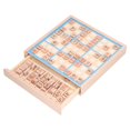 thumbnail image 2 of Juego De Mesa De Rompecabezas De Matemáticas De Madera, Pequeño Juego Educativo Portátil De Números Consecutivos Esquinas Redondeadas Para Jugar En Casa EOTVIA Azul, 2 of 8