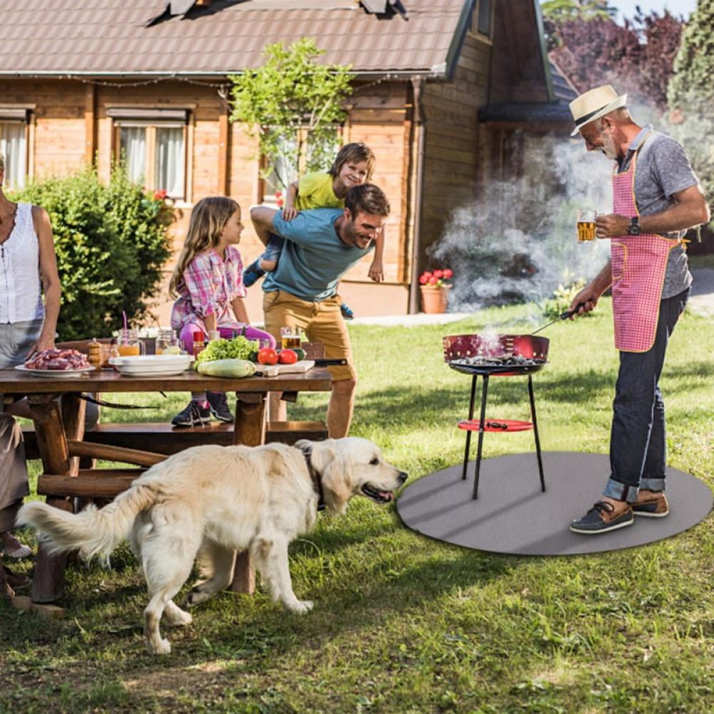 Yinrunx Fire Pit Mat, Fire-Resistant Grill Mat for Grass Lawn Deck and Patio Protection, Premium Deck and Patio Grill Mat, Patio Fire Pit Pad - Walmart.com