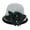 017_Grey, variant on Fedora Hats for Women Graceful Winter Cloche Hat with Bow Knot Casual Fishing Basin Cap Fall Plain Small Bowler Hat