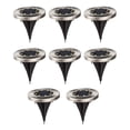 thumbnail image 2 of 8Pcs Solar Ground Light,Led Solar Disk Light Outdoor Waterproof Garden Landscape Lighting, 2 of 5