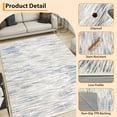 thumbnail image 5 of FairOnly 9'x12' Washable Area Rugs for Living Room Ultra-Thin Non Slip Bathroom Rugs Modern Blue Rugs for Nursery, 5 of 7
