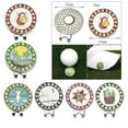thumbnail image 4 of Marcadores de pelotas de golf de aleación de zinc para gorras de golf de mujer. Se fijan a la visera de la gorra o al palo. A, 4 of 9