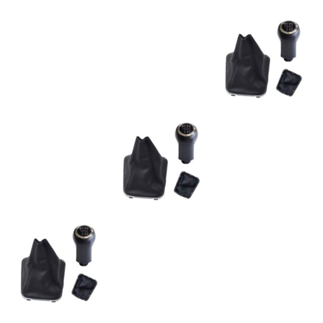 Maytalsory Easy To Install Gear Shift Knob With Leather For Enhanced Driving Experience type 2 3Set