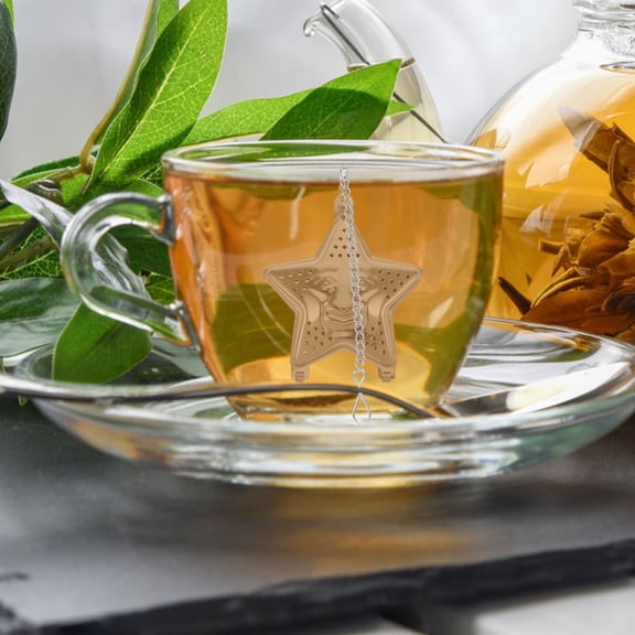 OUNONA Tea Infuser For Brewing Stainless Steel Fine Mesh Silver 3Pcs