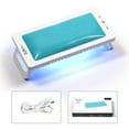 thumbnail image 5 of FSTDelivery 72 W UV Nail Lamp with Arm Rest & UV Gloves, Professional LED Nail Light for Gel Nails Polish, 4 Timers Foldable Nail Dryer with Hand Rest for Nails Tech Manicure Salon Home Use, Blue, 5 of 9