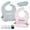 Pink, variant on ToeZee Silicone Baby Bib for Boys & Girls - Adjustable Waterproof Baby Bibs Makes Baby Feeding a Breeze - Our Stylish Bibs Are Easy to Clean - Includes a Handy Zippered Bag for Storage & Travel ...