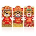 thumbnail image 2 of Kmbangi 6pcs New Year Red Envelope Cartoon Tiger Red Packets Festicval Gift, 2 of 6