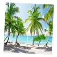 thumbnail image 1 of Ensemble de 2 Beaux Rideaux Foulard Rideau BLICKDICHT Paysages - Cocotier, 166x150 cm, 1 of 8