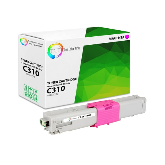 TCT C310 Magenta Toner Cartridge - Premium Compatible Replacement for Okidata C310 44469702 Magenta
