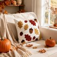thumbnail image 6 of ChicYu Throw Pillow Cover Thanksgiving Autumn Harvest Square Cushion Case 18x18 Inch Sofa Couch Home Decor, Funda de Almohada Decorativa, Naranja, 6 of 8