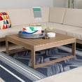 thumbnail image 2 of Linon Table Basse Extérieure en Bois Ellis en Naturel, 2 of 11