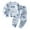 Light Blue2, variant on Toddler Boys Pajamas Animal Print Long Sleeve Top Pants Cozy Sleepwear, Sizes 2-3T