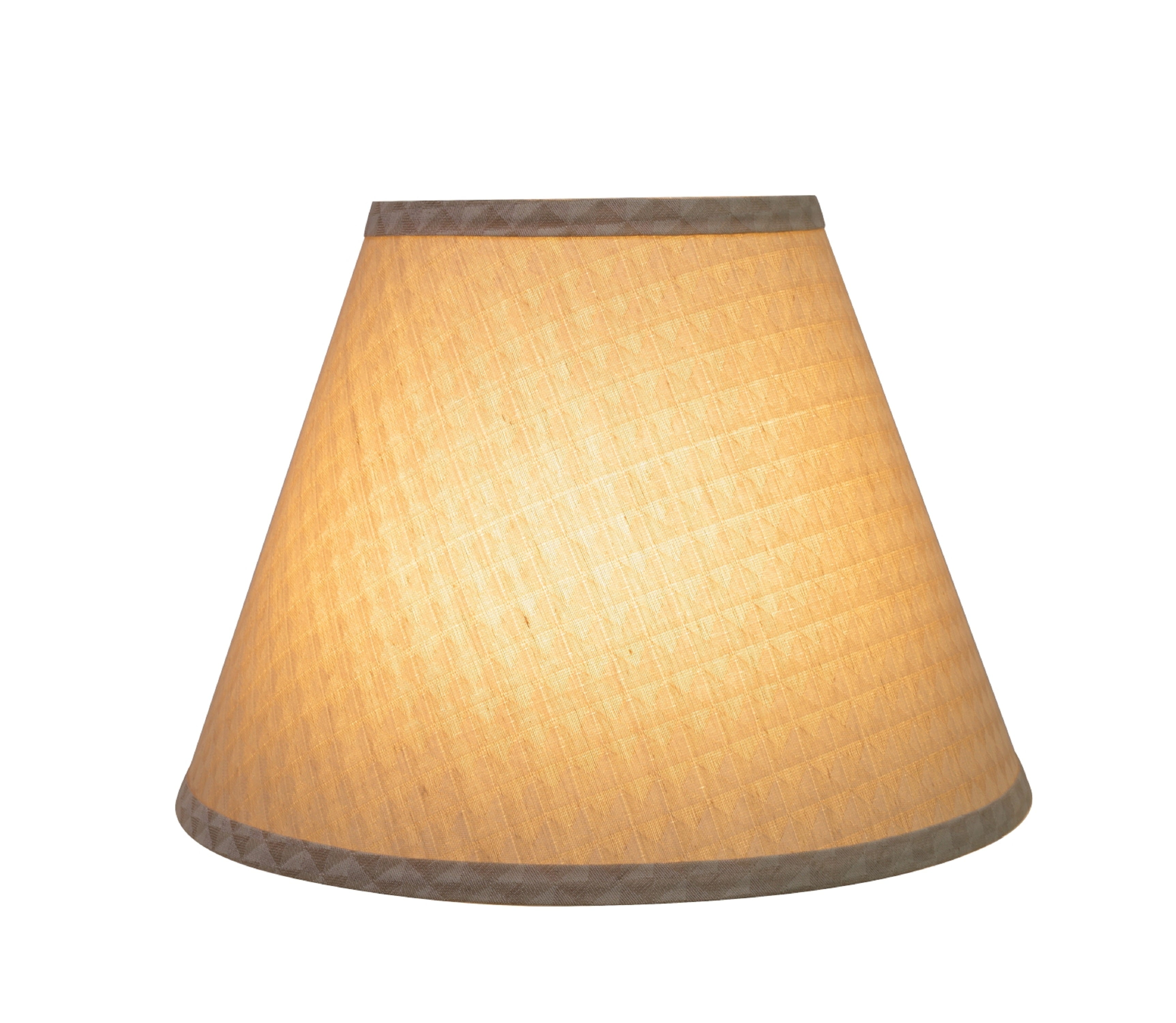 Aspen Creative 32008 Transitional Hardback Empire Shape Spider Construction Lamp Shade in Beige, 12" wide (6" x 12" x 9")