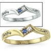 Personalized Family Jewelry Blessings Stackable Promise Ring with Birthstones available in 10 kt and 14kt Yellow and White Gold