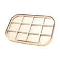 thumbnail image 1 of Bandeja para joyas, vitrina para guardar joyas, expositor para pendientes, anillos, organizador de joyas, soporte para tocador de joyería, transmisión 12 ranuras, 1 of 8