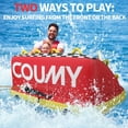 thumbnail image 5 of Coumy Towable Tubes for Boating, 1-3 Riders Boat Tube for Tubing, Tubes for Boats, Inflatable Pull Boats, Water Tube, Full Nylon Cover, Towable Rider Deck for Water Sports, Boating, Waterskiing, 5 of 9