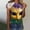 28-Multicolor, variant on successthop Mardi Gras Short Sleeve Shirts for Women Plus Size with Crew Neck Polyester Casual Mask Printed Mardi Gras Celebrations Blouse Tops for Mardi Gras Event Purple 2XL