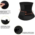 thumbnail image 2 of Entrenador de cintura para el sudor para mujer dos cinturones corsé de entrenamiento de neopreno, 2 of 7