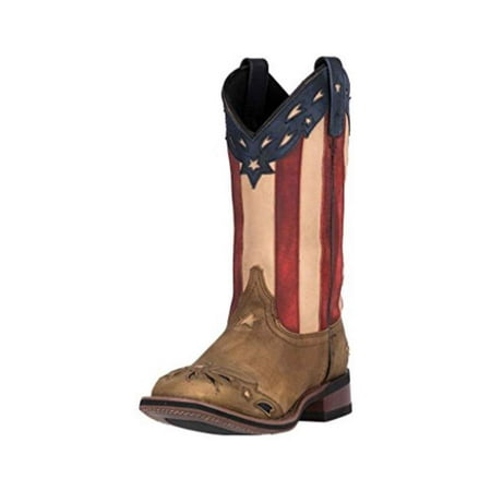 Laredo Women's Wheat American Freedom Square Toe Cowgirl (Best American Cowboy Boots)