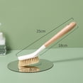 thumbnail image 3 of D-GROEE Dish Brush with Wood Long Handle, Scrub Brush for Pans, Pots, Kitchen Sink Cleaning,Pack of 2, 3 of 7