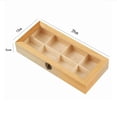 thumbnail image 5 of Wooden Tea Bags Storage Box Container with Tea Bag Glass Top 29x13x5cm 8 Sections, 5 of 5