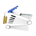 thumbnail image 2 of Abbracc Carburettor Cleaner Brush Set Carburetor Removal Tools for Accessories Moped with Scrape Pin, 2 of 9