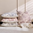 thumbnail image 6 of Floral Vintage Pillow Covers 18x18 Inch Set of 2 Block Print Pillow Covers Decorative Throw Pillow Covers Neutral Accent Couch Pillows for Living Room Sofa Boho Farmhouse Home Decor, 6 of 6