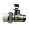 thumbnail image 2 of Conector de Rosca de Cierre de Agua Cola Válvula de Bola de Latón de 1/2 3/4 1, 2 of 8