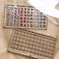 thumbnail image 2 of Caja onizadora de de imitación Rejil independiente a prueba de polvo Compact Nail Art Transparente 72 rejils Zulema Estuche organizador de diamantes de imitación, 2 of 8