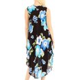 thumbnail image 2 of Sakkas Clara Women's Casual Summer Sleeveless Sundress Loose Floral Print Dress - B-Blue - One Size, 2 of 5