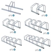 ZENY Adjustable Bike Floor Parking Rack, 1-6 Bicycle Storage Stand for Home Garage Indoor Outdoor,Sliver