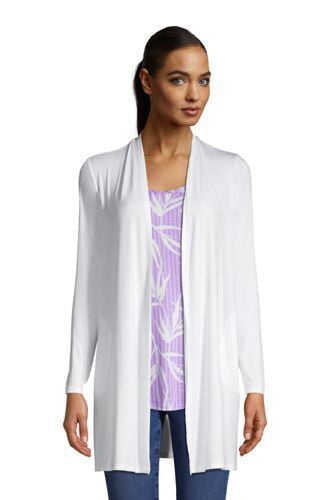 women's lightweight jersey knit long cardigan