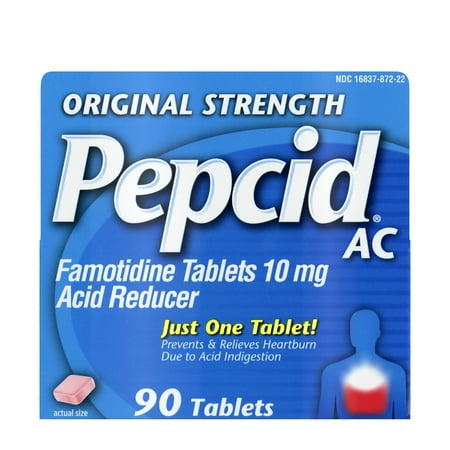 Pepcid AC Original Strength for Heartburn Prevention & Relief, 90 (Best Time To Take Pepcid Ac)