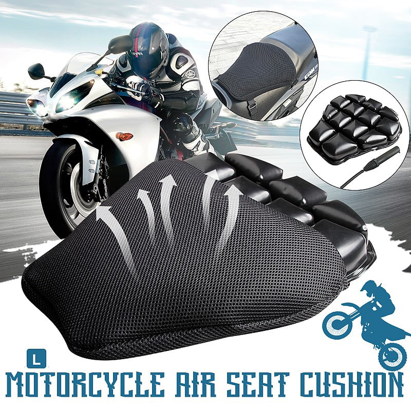 BESPORTBLE Motorcycle Seat Cover Universal Heat Insulation Cover Mesh Elastic Cushion Protect Cover L Size Blue 