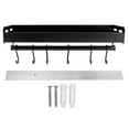 thumbnail image 2 of Spice Rack, Corrosion Resistance, Spice Organizer, High Temperature Space Aluminum Material, Wall Seasoning Rack, Living Room For Kitchen Home Bathroom Single Layer,with Rod, 2 of 8