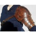 thumbnail image 3 of Leather Pauldrons Spaulders Medieval Shoulder Armor Viking Costume Knight Warrior Cosplay Larp Accessory Halloween Props For Men, 3 of 3