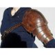 thumbnail image 4 of Leather Pauldrons Spaulders Medieval Shoulder Armor Viking Costume Knight Warrior Cosplay Larp Accessory Halloween Props For Men, 4 of 4